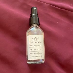 5/$46 or 3/$30 Self Goddess Sage & Rosemary Crystal Infused Smudge Spray